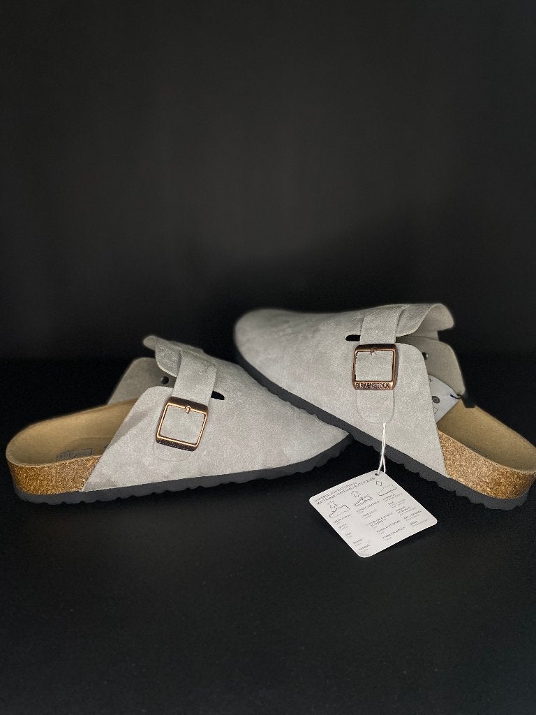 BIRKENSTOCK BOSTON BS SOFT OYSTER TONAL - maat 43, Sandalen, Overige kleuren, Nieuw, Ophalen of Verzenden