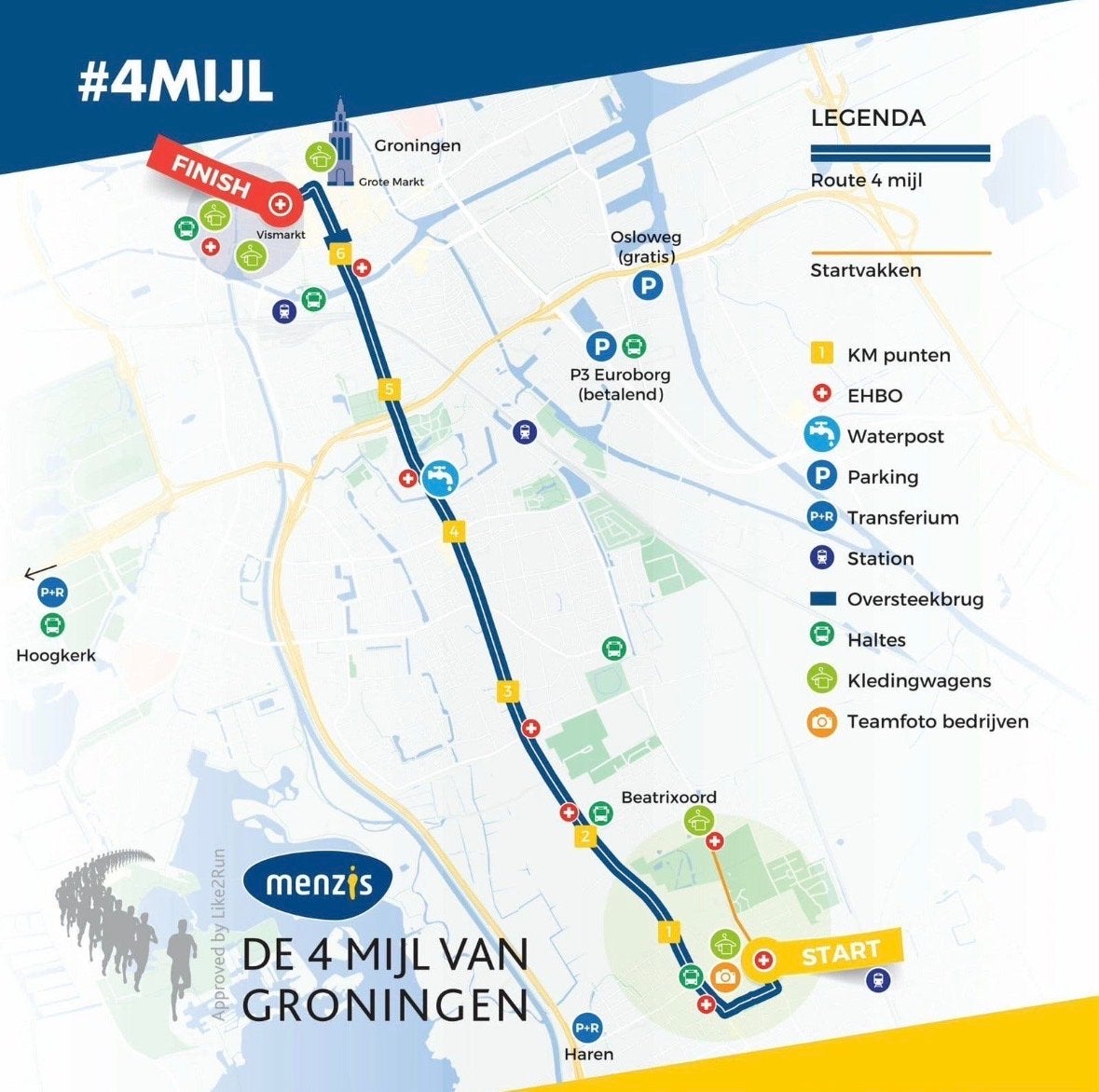 2 Startbewijzen 4 mijl Groningen, Twee personen