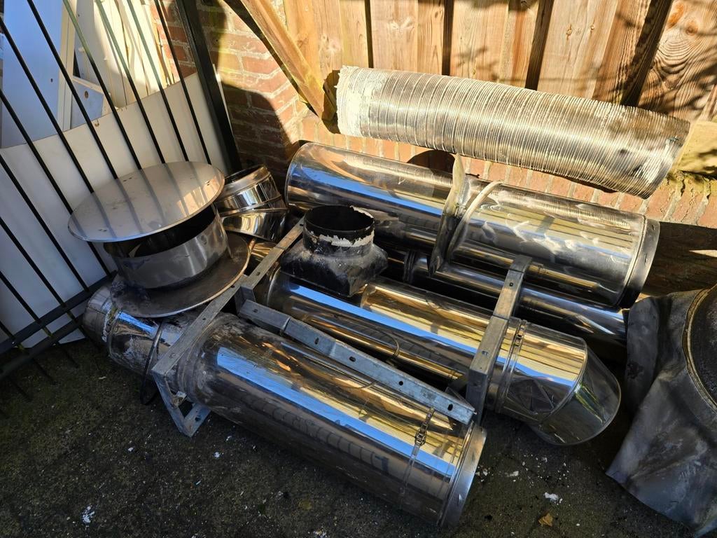 Schoorsteen rook kanaal 4 meter, Huis en Inrichting, Kachels, Ophalen, Gebruikt, Gas, Gaskachel