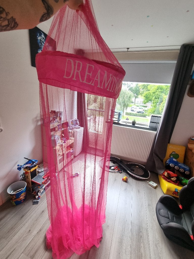 Klamboe, Roze, Ophalen, Zo goed als nieuw, Klamboe