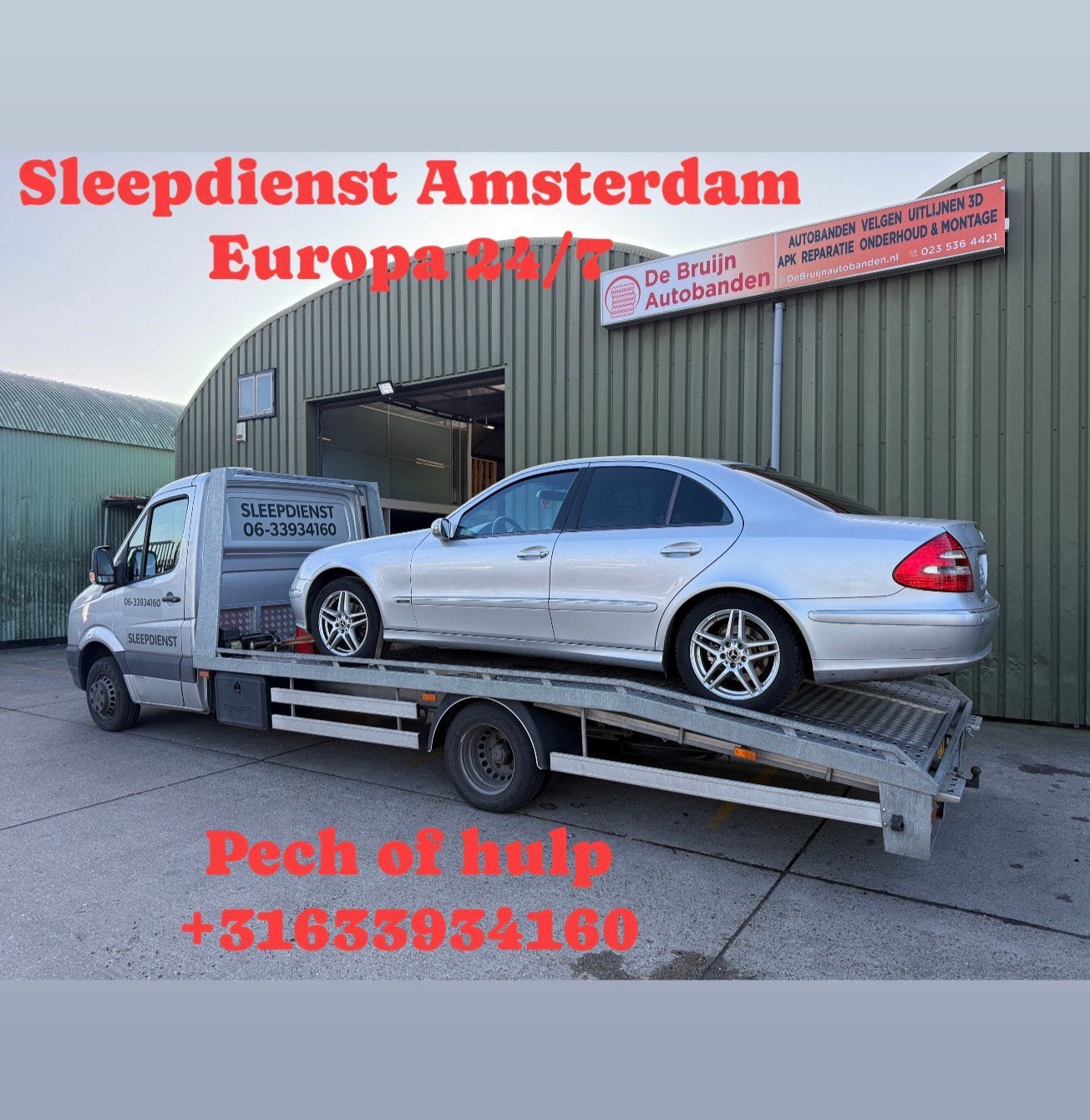 Sleepdienst Amsterdam/ Peschhulp/Autotransport