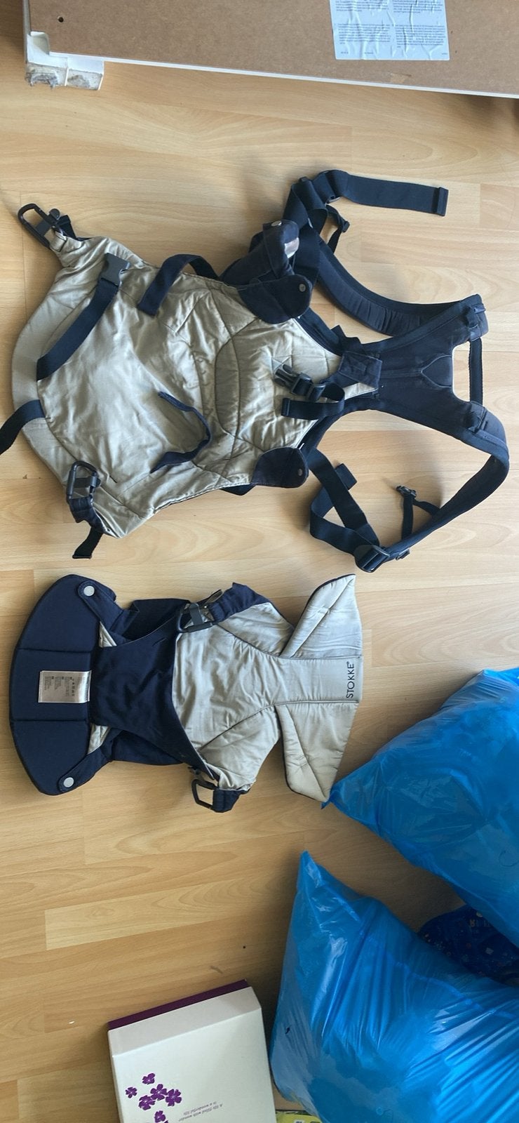 Stokke draagzak, Gebruikt, Buik of Rug, Draagzak, Ophalen