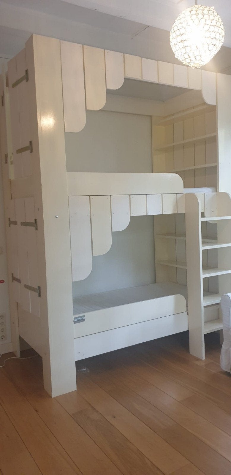 Stapelbed door meubelmaker gemaakt, Ophalen, Tweepersoons, 200 cm, 100 cm