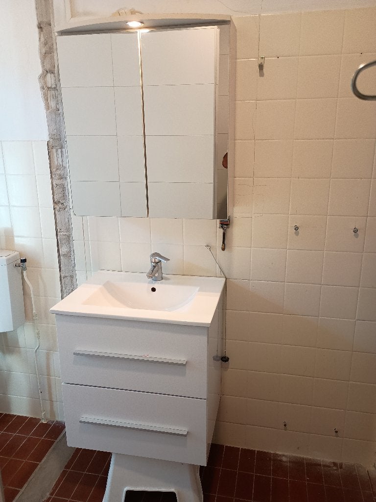 Badkamer meubel en spiegelkast, Ophalen, 50 tot 100 cm, Minder dan 100 cm, 50 tot 75 cm