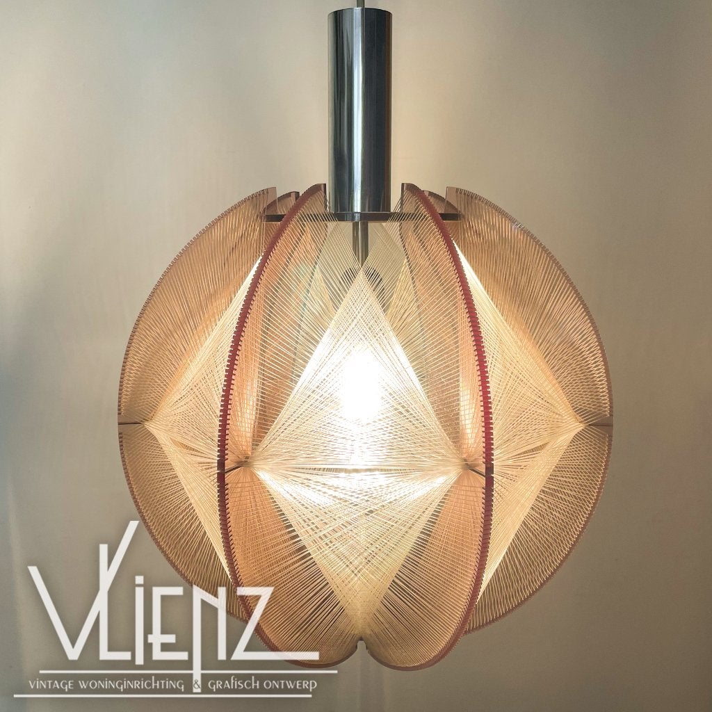 Vintage, space age, Swag hanglamp Paul Secon draadlamp, Verzamelen, Ophalen, Huis en Inrichting