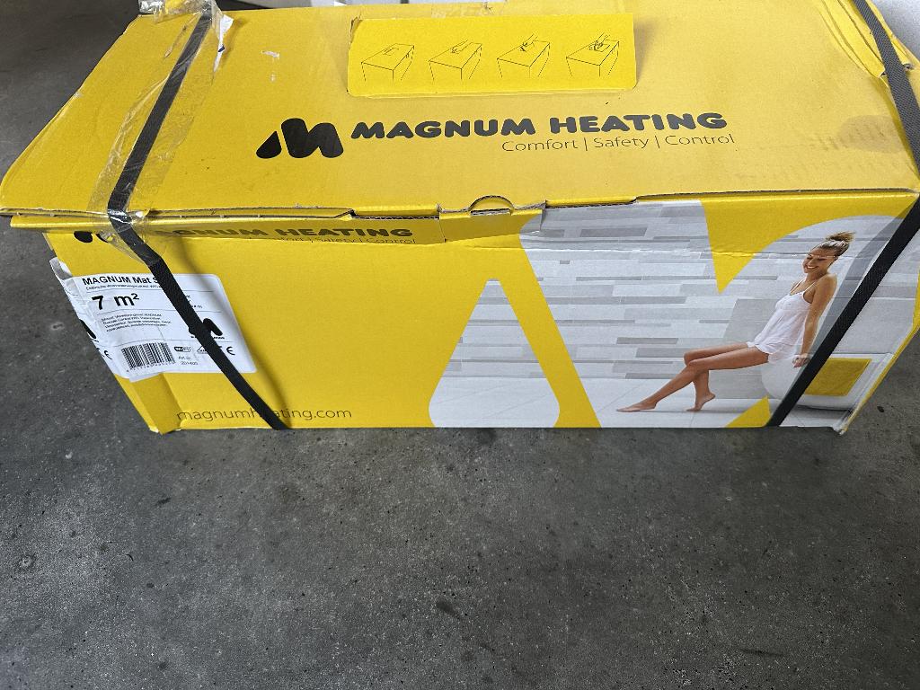 Magnum heating elektrische vloerverwarming 7m2, Ophalen, Minder dan 30 cm, Overige typen, Nieuw