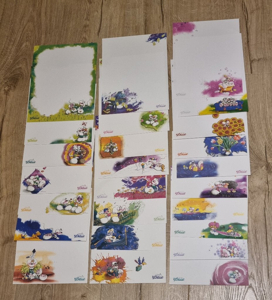 Diddl witte briefpapieren, Ophalen of Verzenden, Diddl, Zo goed als nieuw, Papier, Kaart of Schrift