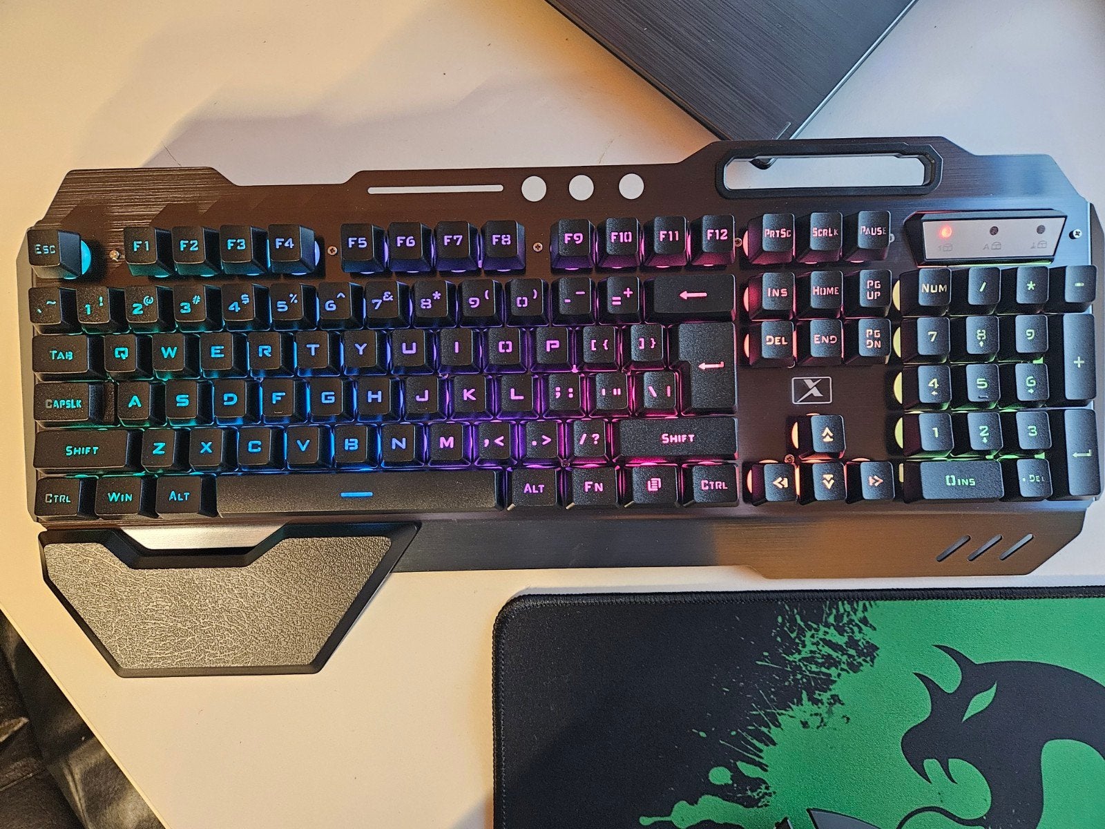Draadloos Gaming toetsenbord met muis + muismat, Multimediatoetsen, ., Nieuw, Ophalen of Verzenden