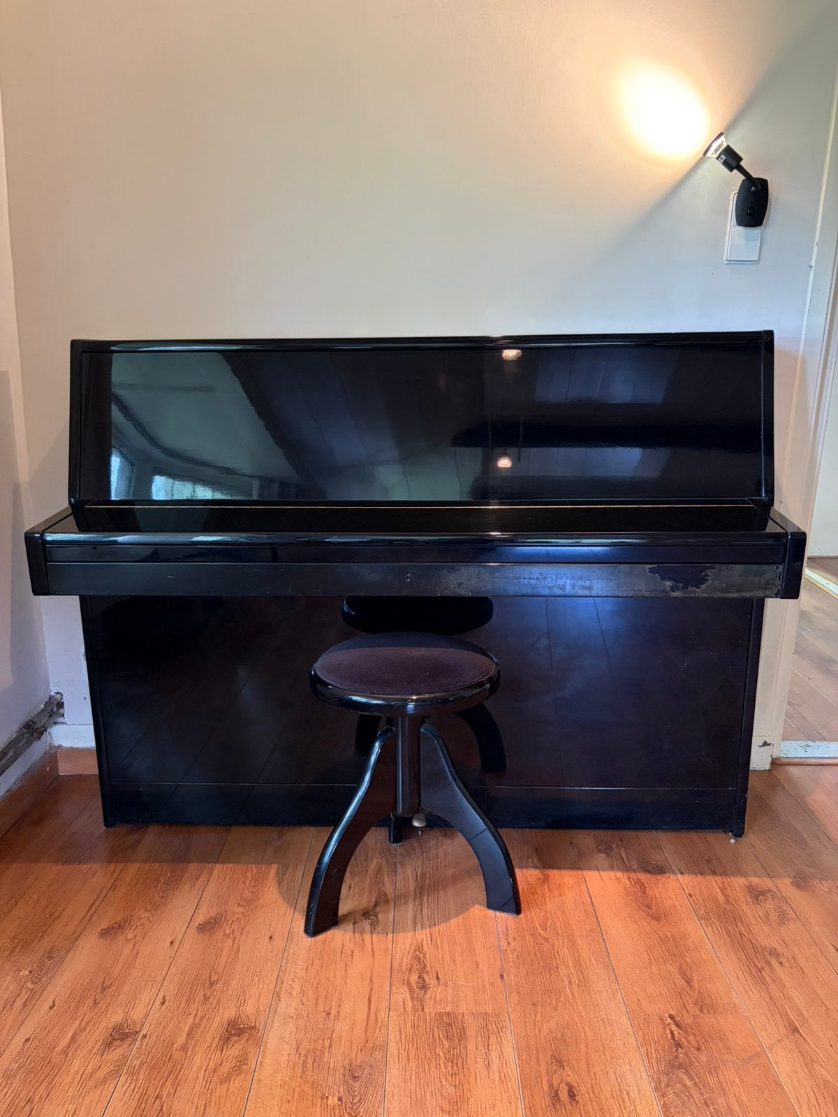 Rippen Piano, hoogglans zwart, Ophalen, Gebruikt, Zwart, Piano