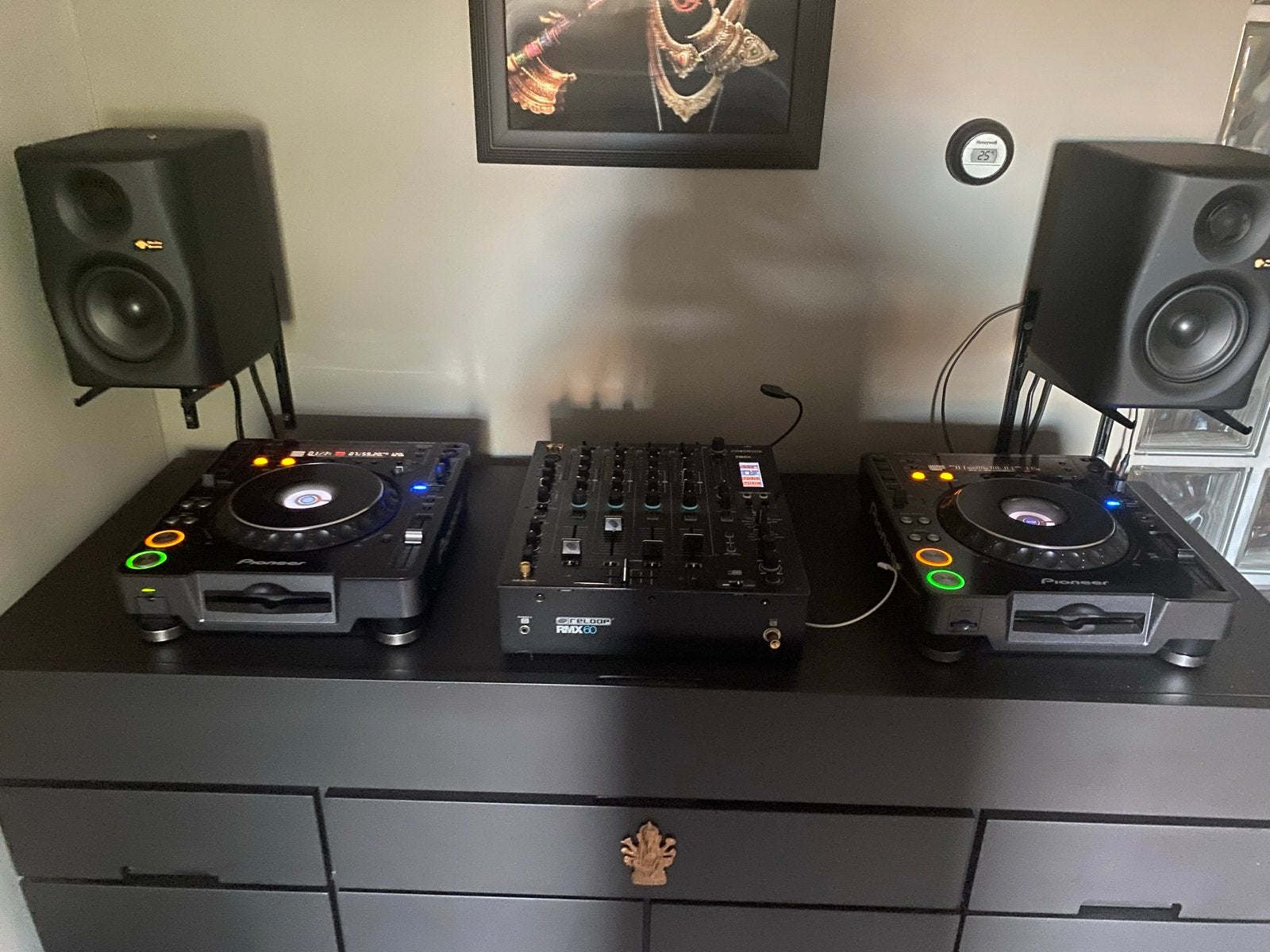 DJ-set: Pioneer 2x CDJ-1000 , Reloop mixer & Monkey Banana s, Muziek en Instrumenten, Dj-sets en Draaitafels, Ophalen, Zo goed als nieuw