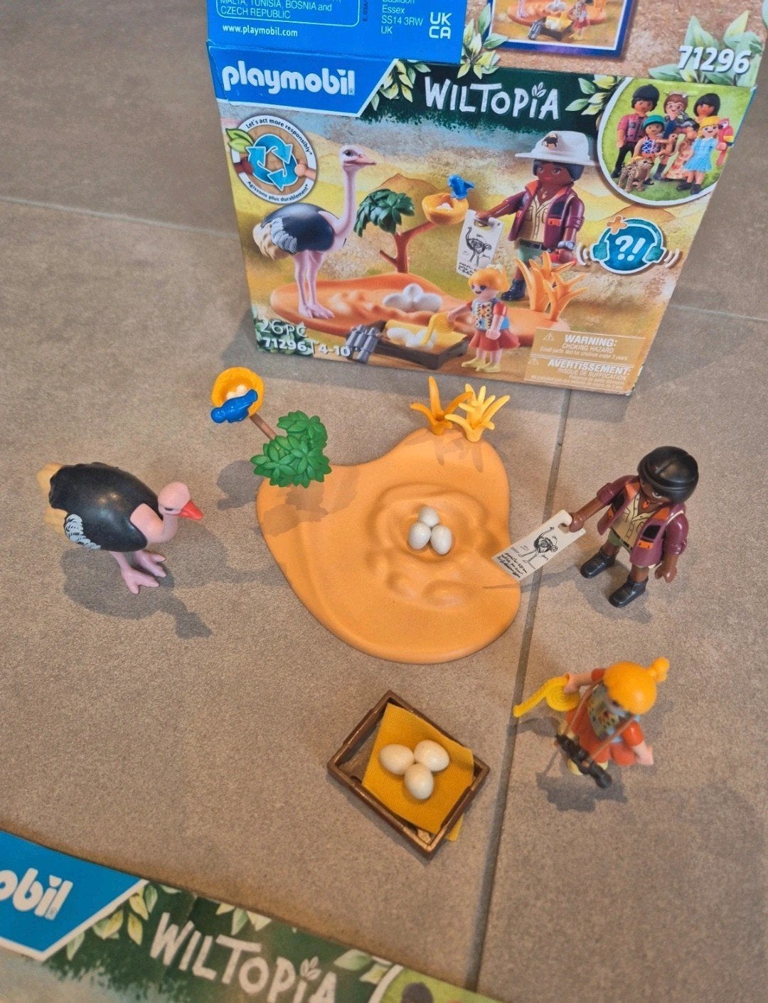 Playmobil 71296 Wiltopia Struisvogel met nest en figuren, Kinderen en Baby's, Speelgoed | Playmobil, Ophalen, Zo goed als nieuw
