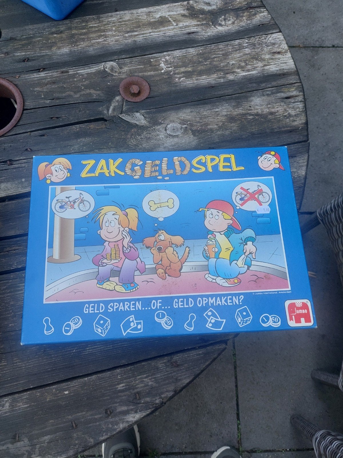 Zakgeld Spel 5 euro, Hobby en Vrije tijd, Gezelschapsspellen | Bordspellen, Ophalen of Verzenden, Zo goed als nieuw