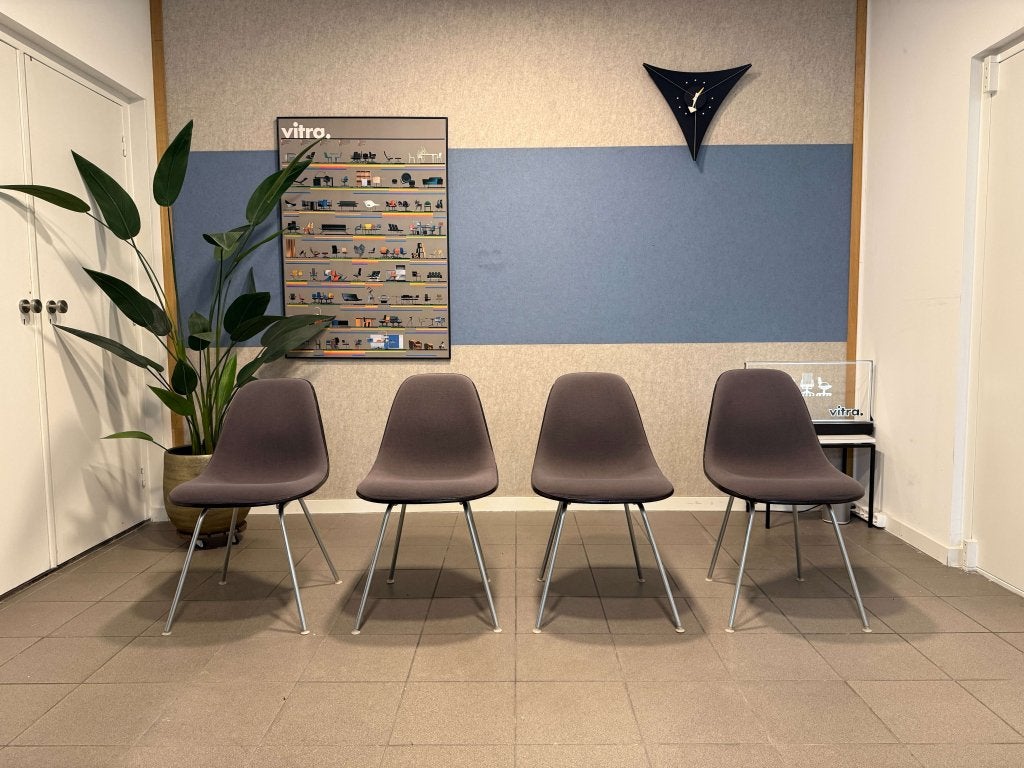 Herman Miller | Eames | DSX | Zwart Fiberglass | 4x, Gebruikt, Zwart, Herman Miller, Ophalen of Verzenden