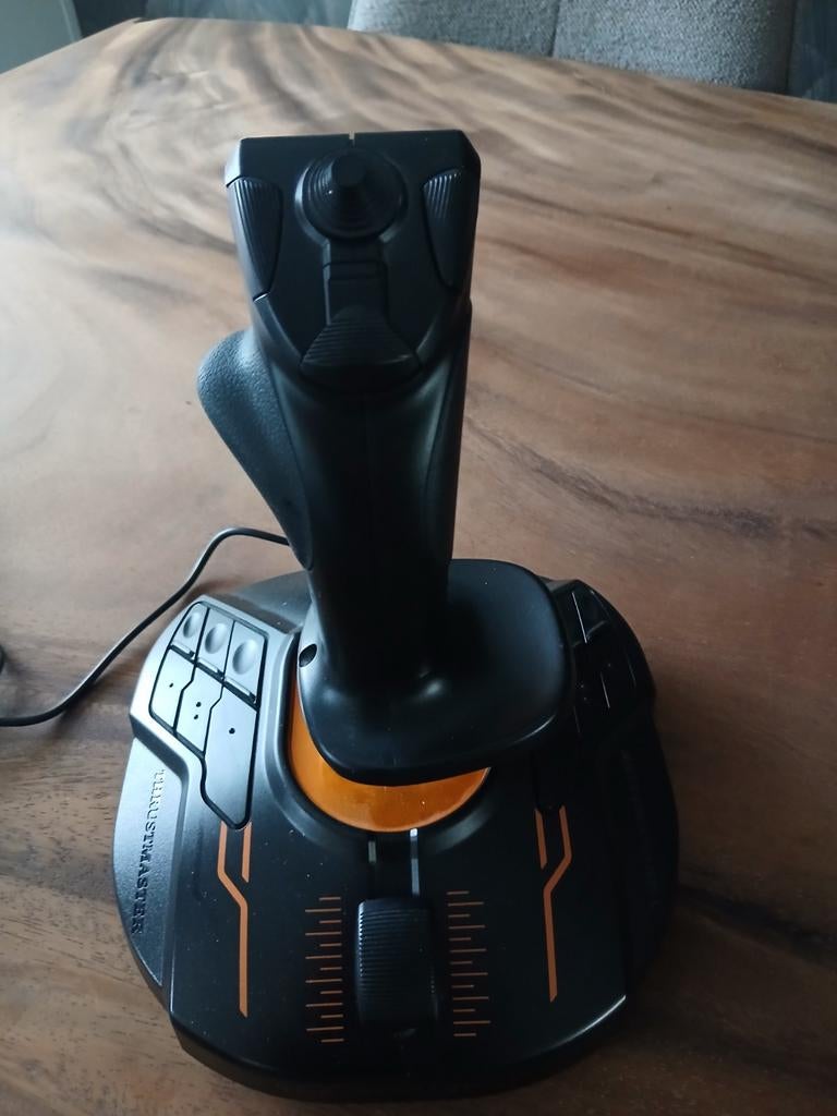Flight simulator joystick set te koop, Computers en Software, Ophalen, Zo goed als nieuw, Trustmaster