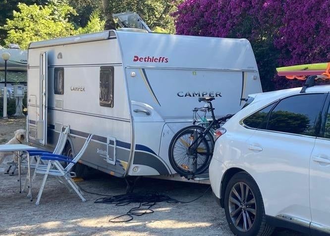 Dethleffs camper 510tk 2008 stapelbed (caravan), Caravans en Kamperen, Caravans, Kachel, Particulier, Dethleffs, Dwars-stapelbed