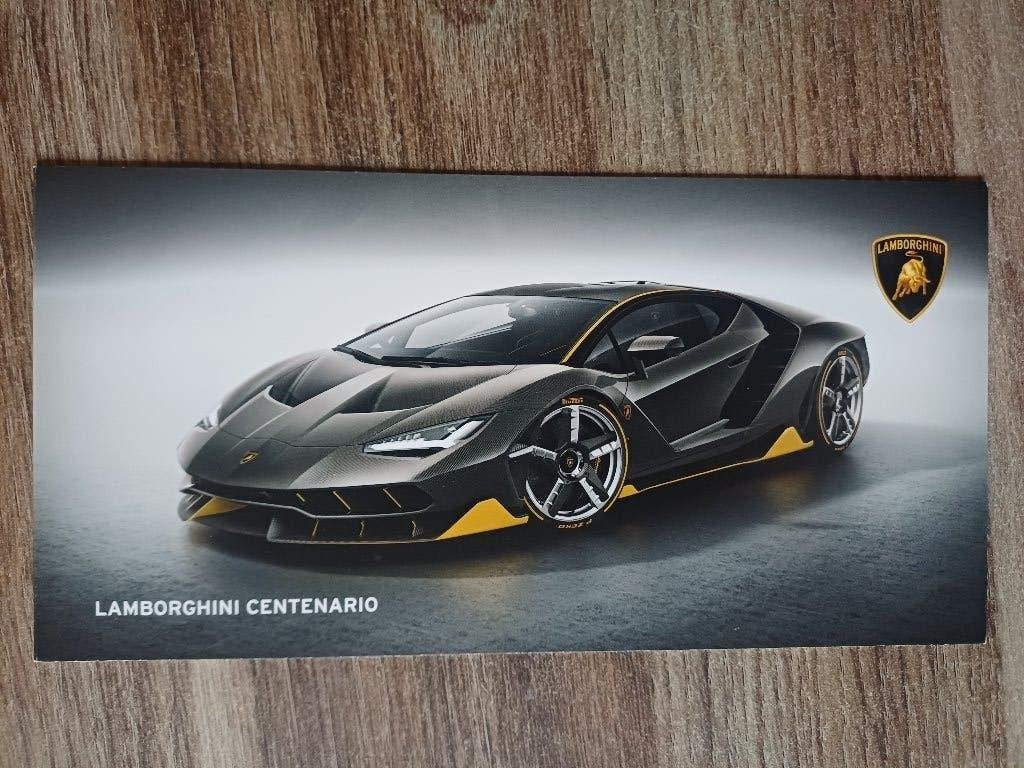 Lamborghini Centenario brochure, Ophalen of Verzenden, Zo goed als nieuw, Overige merken
