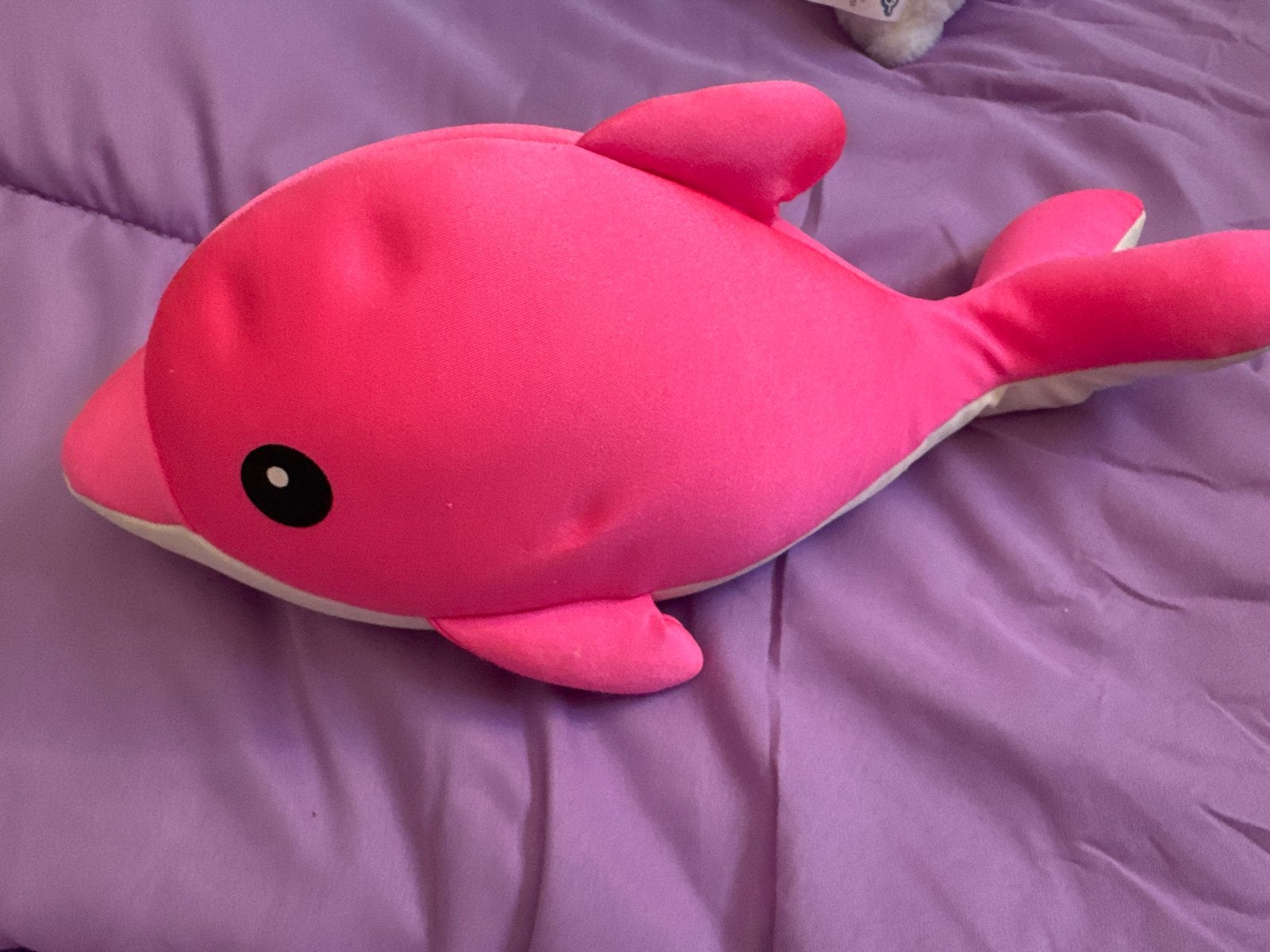 Roze dolfijn knuffel, Overige typen, Ophalen of Verzenden, Zo goed als nieuw, Middelgroot (20 tot 80 cm)