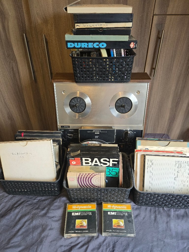 Sony TC-377 bandrecorder + banden, Ophalen of Verzenden, Bandrecorder, Met banden