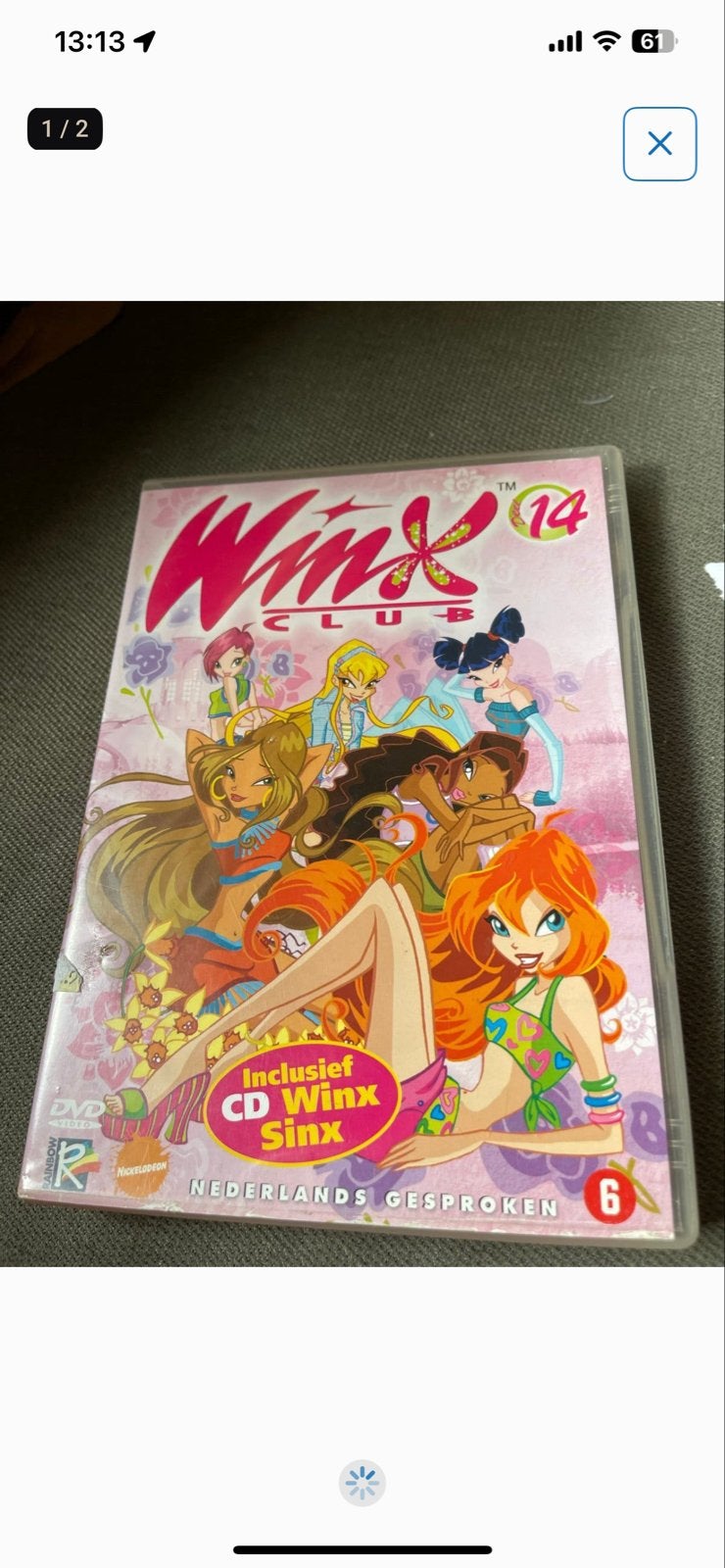 Winx Club DVD Deel 14 + CD Winx Sinx - Nederlands Gesproken, Animatie, Tv-serie, Vanaf 6 jaar, Gebruikt
