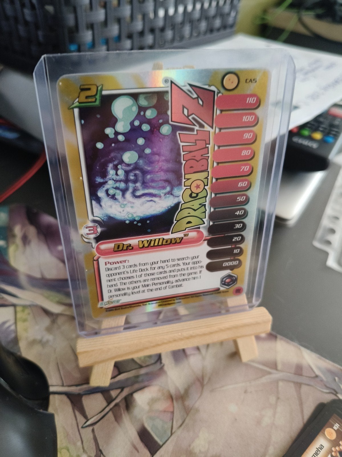 Dragon Ball Z TCG Holograpic Dr. Willow CA5 Foil, Ophalen of Verzenden, Zo goed als nieuw, Losse kaart, Foil