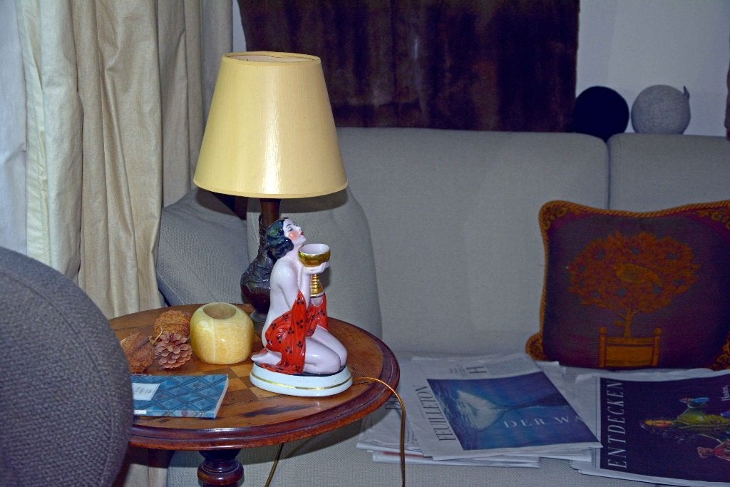 antieke oude geurlamp rookverdrijver porcelein, jaren 1930, Verzenden