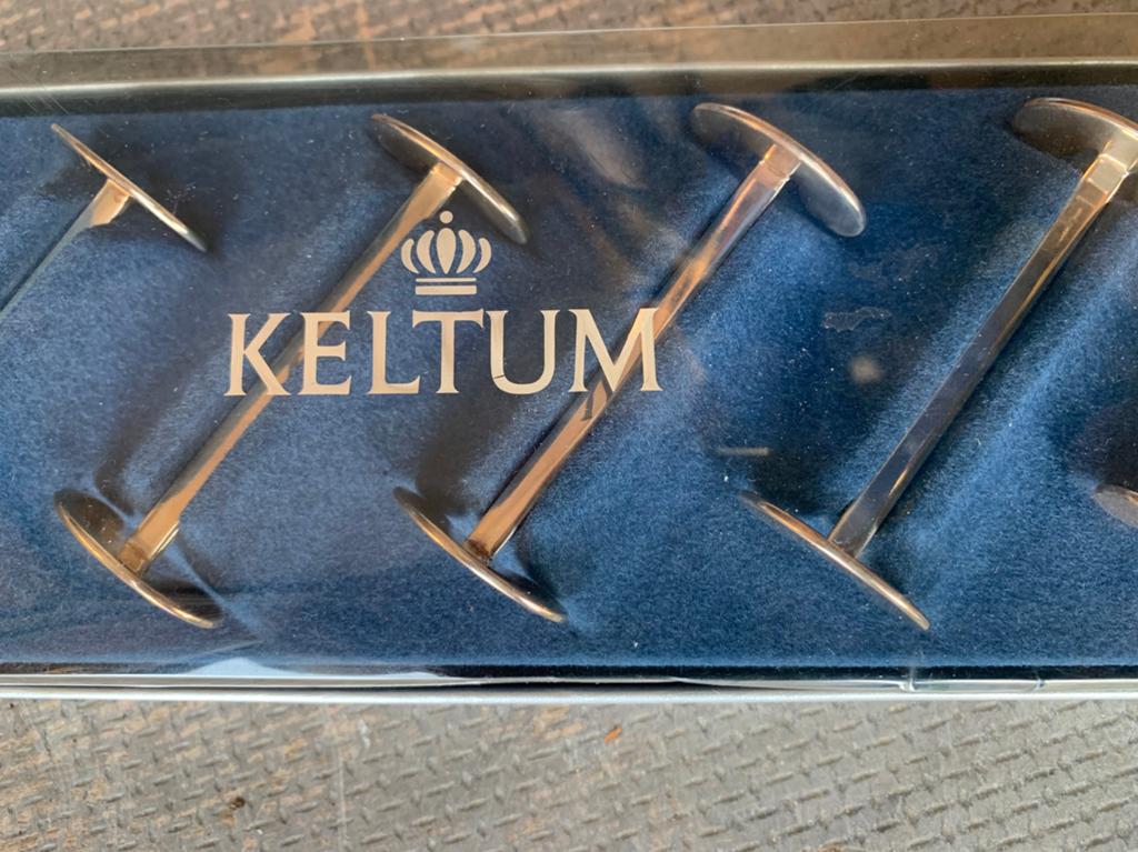 Keltum messen leggers in doos verzilverd, Ophalen of Verzenden, Zo goed als nieuw