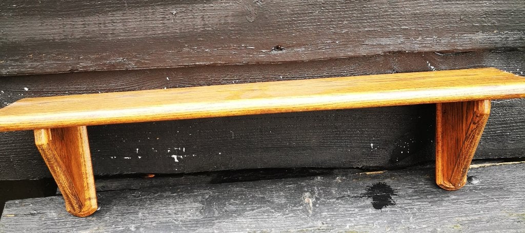 Houten vintage Wandplank - Jaren 60, Huis en Inrichting, Woonaccessoires | Wandplanken en Boekenplanken, Ophalen of Verzenden