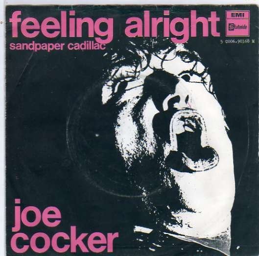 Joe Cocker- Feeling Alright/ Sandpaper Cadillac, Cd's en Dvd's, Vinyl Singles, Gebruikt, 7 inch, Ophalen of Verzenden, Pop