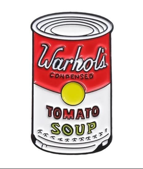 Andy Warhol Campbell's Soup Kunst Enamel pin broche, Verzenden, Nieuw, Transport
