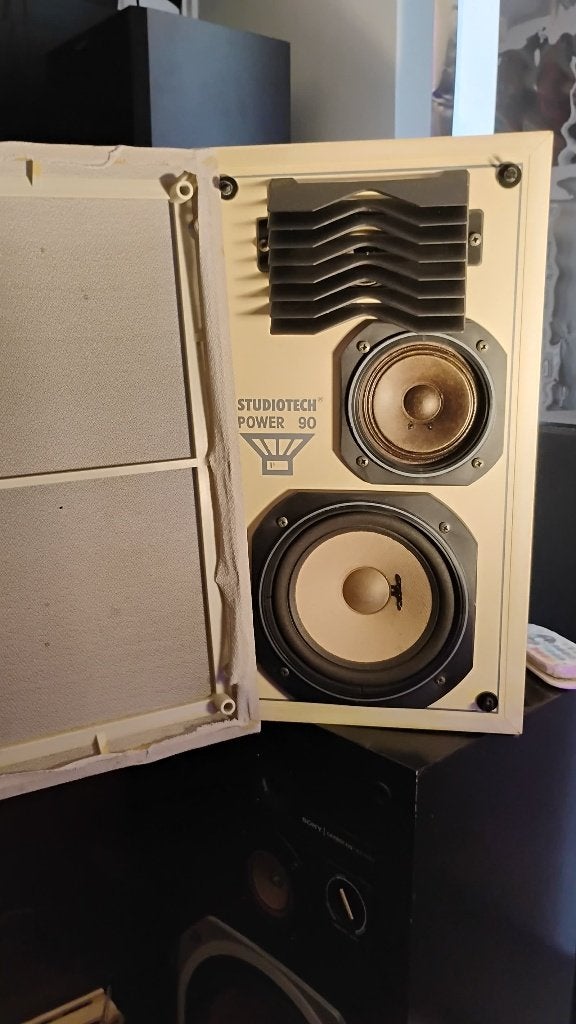 Studiotech Power 90 - 3-weg vintage luidsprekers set van 2, Overige merken, Stereo speakers, Gebruikt, Ophalen of Verzenden