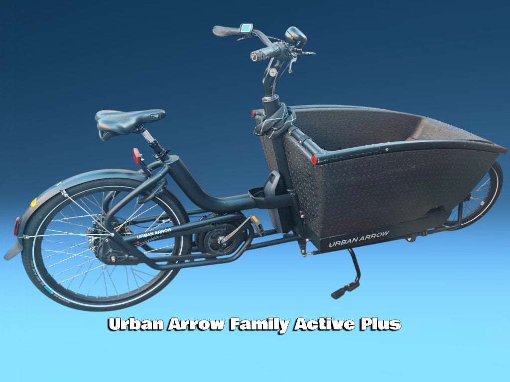 Urban Arrow Family Active Plus Disc Deore (1e eigenaar), Gebruikt, 3 kinderen, Huif, Schijfrem