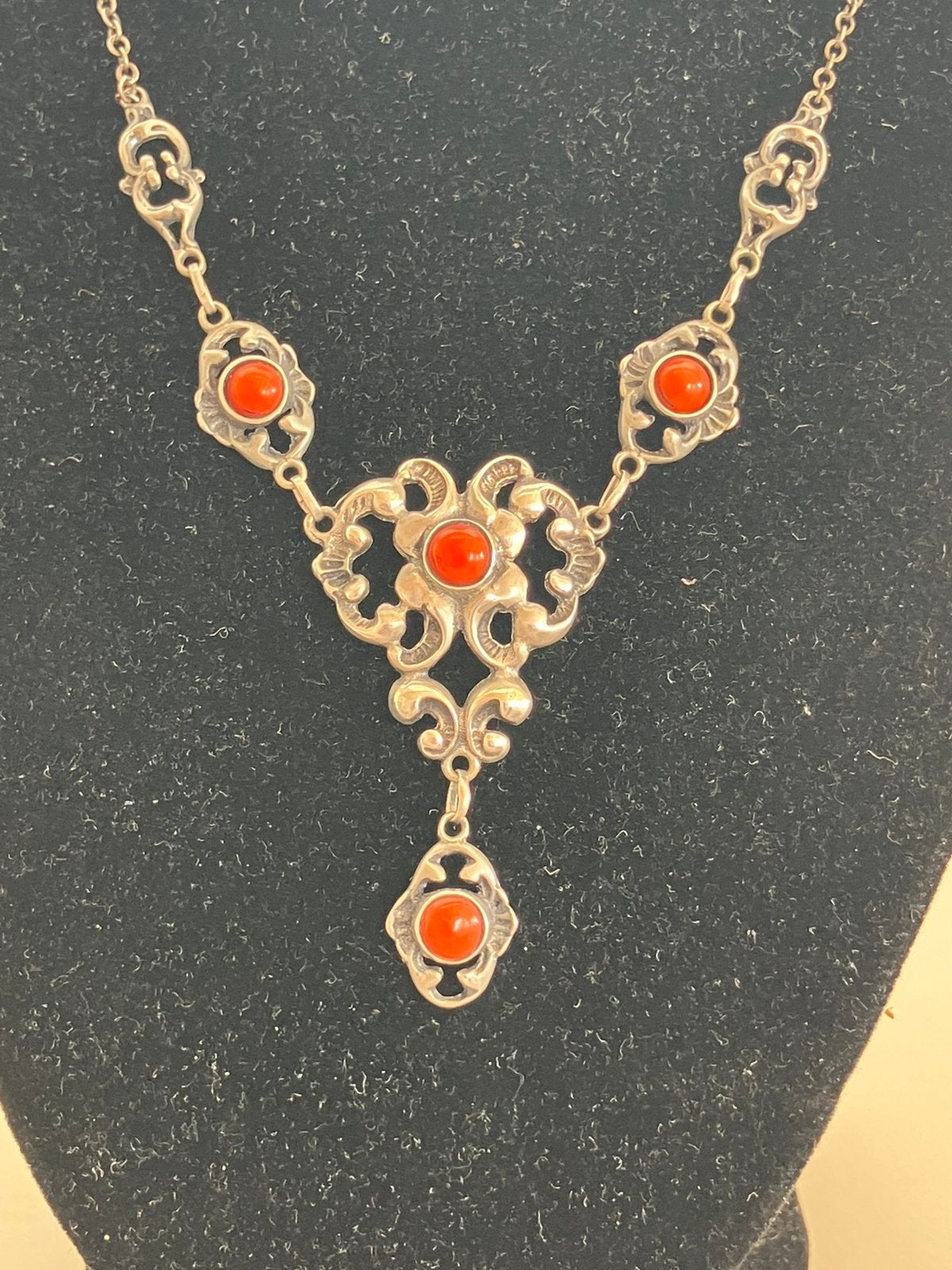 Antiek collier, Ophalen of Verzenden, Zo goed als nieuw, Zilver, Overige materialen