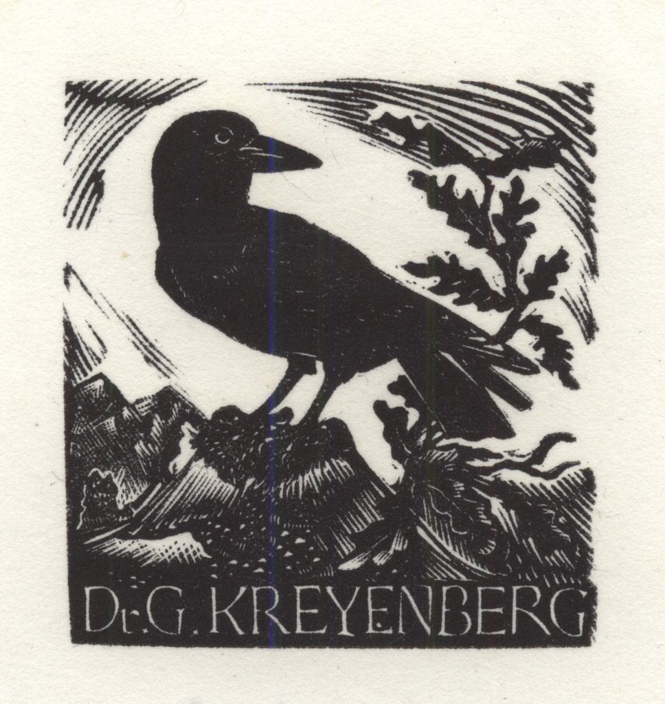 0049 Ex Libris Nederland : Willem Jacob Rozendaal, z.j., Antiek en Kunst, Kunst | Etsen en Gravures, Verzenden, Ex libris