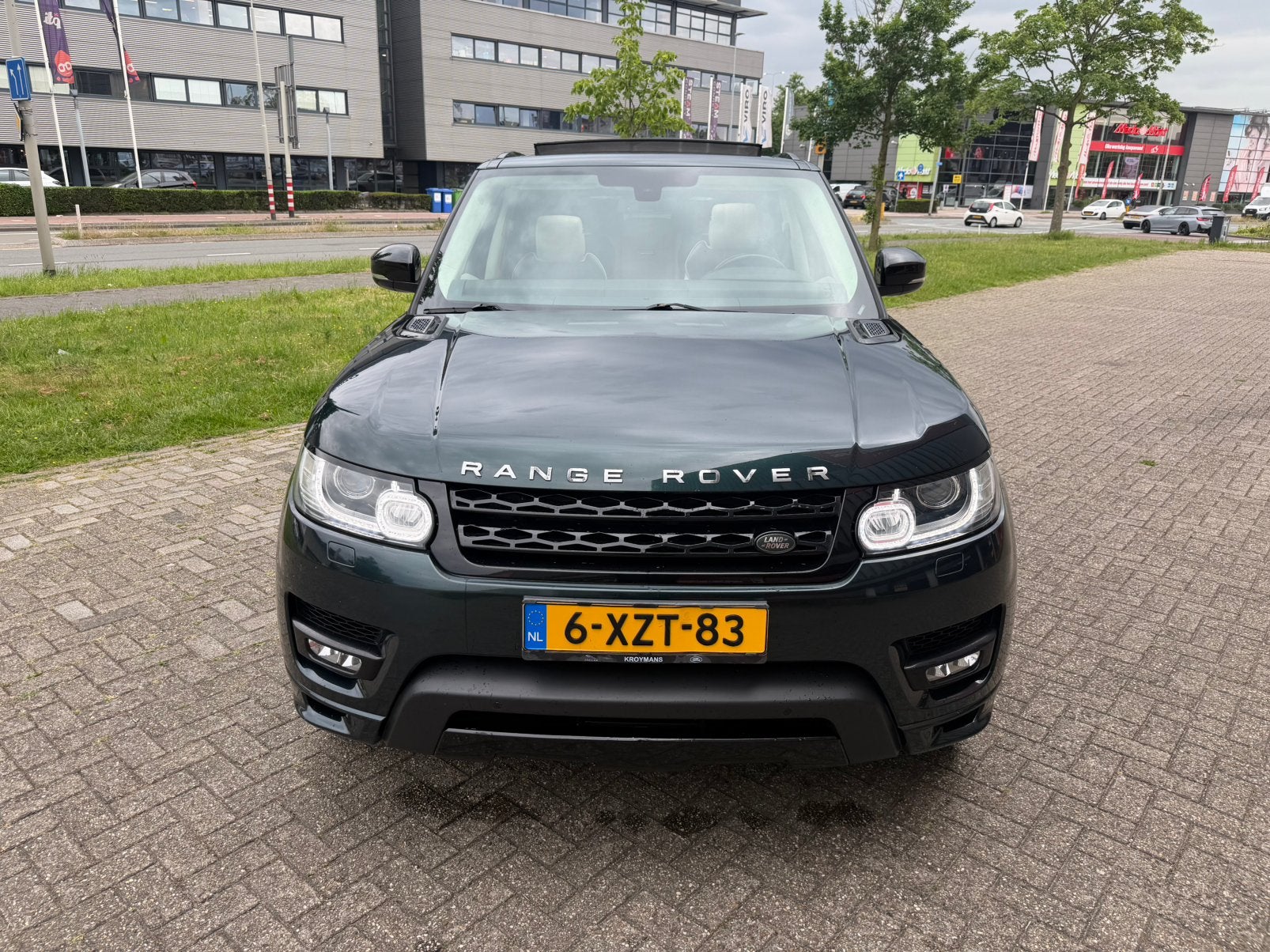 Land Rover Range Rover (sport) 3.0 Sdv6 AUT 2014 Groen, Auto's, Land Rover, Beige, 2993 cc, 255 €/maand, 7 stoelen