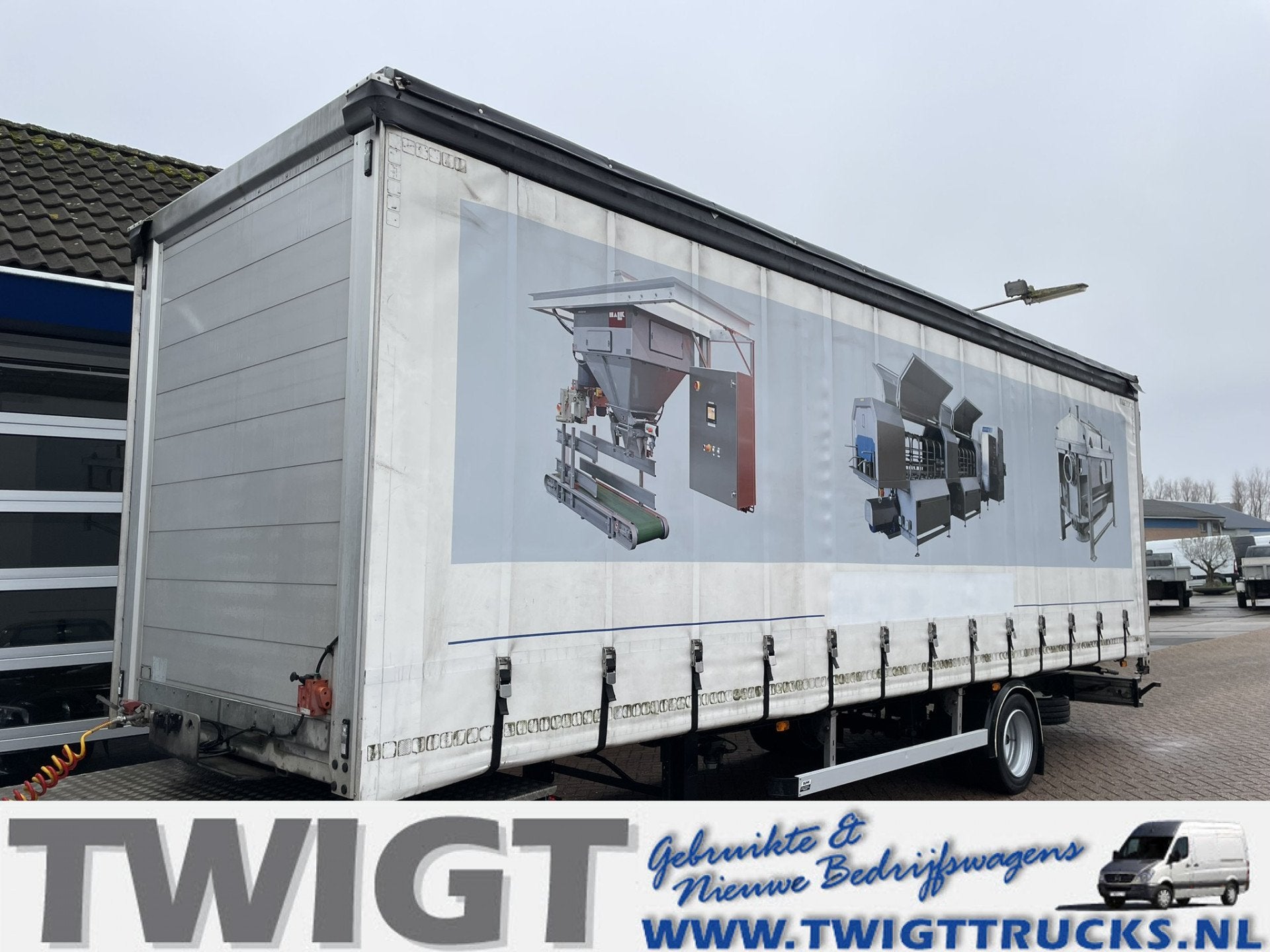 Bunk BU 7000 Schuizeilen trailer met schuifdak (bj 2015), Auto's, Overige brandstoffen, Origineel Nederlands, Bedrijf, Aanhangers en Opleggers