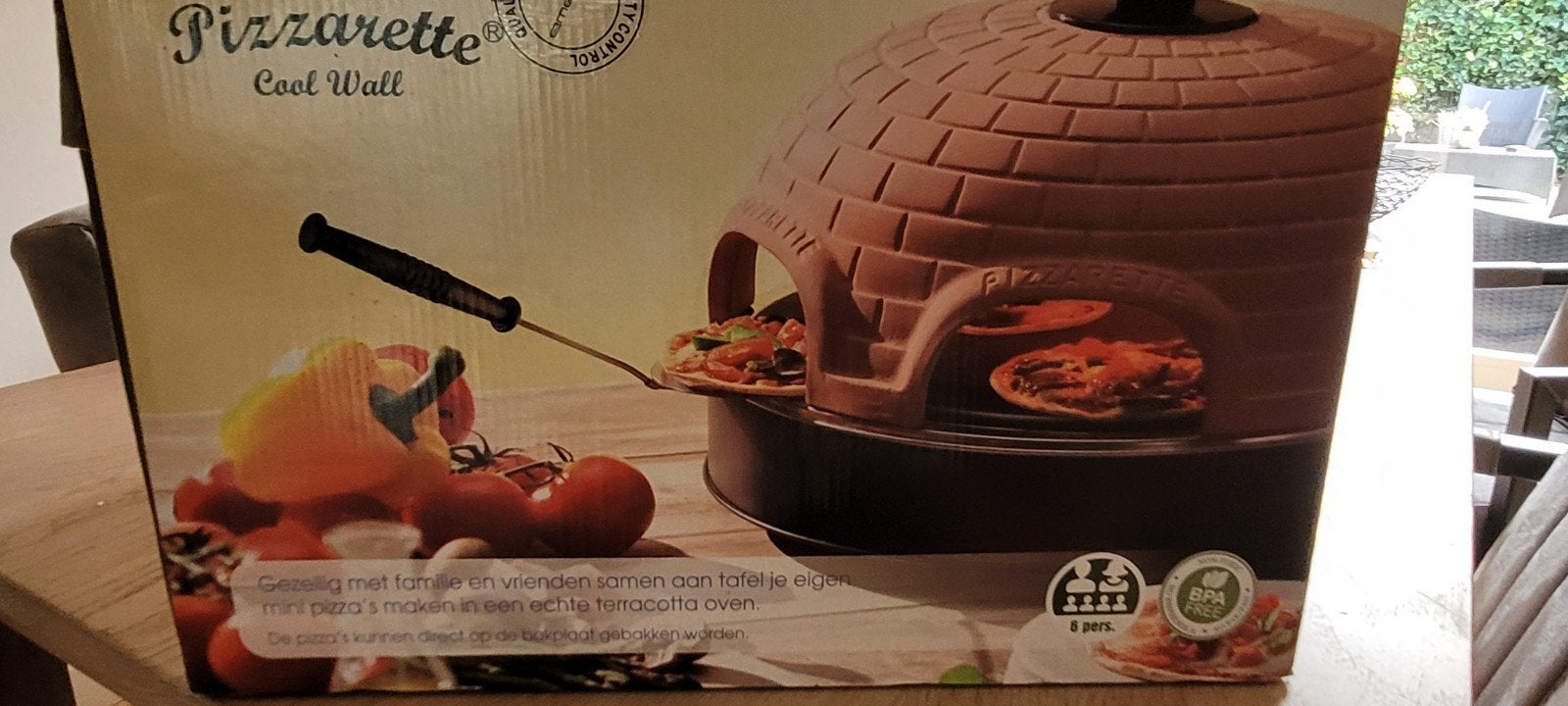 Pizzarette Cool Wall - Mini Pizzaoven voor 6 personen, Witgoed en Apparatuur, Ophalen, Minder dan 45 cm, Minder dan 45 cm, Pizzaoven