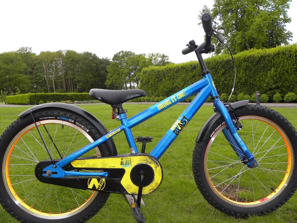 mooie 20'' jongensfiets, Fietsen en Brommers, Fietsen | Jongens, Ophalen, Terugtraprem, Gebruikt, Handrem