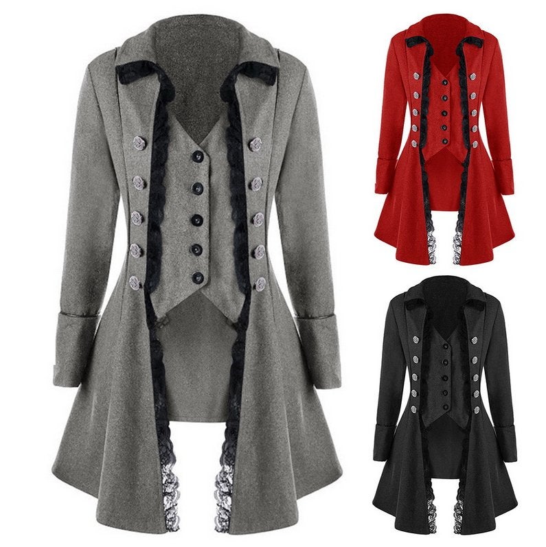 Renaissance dames jas (gothic kostuum victoriaanse vintage), Verzenden, Nieuw, Bovenkleding