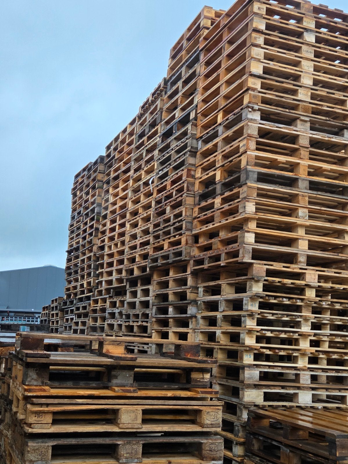 Te koop 650 pallets 110x110, Doe-het-zelf en Verbouw, Hout en Planken, Ophalen of Verzenden, 50 mm of meer, Pallet, Minder dan 200 cm