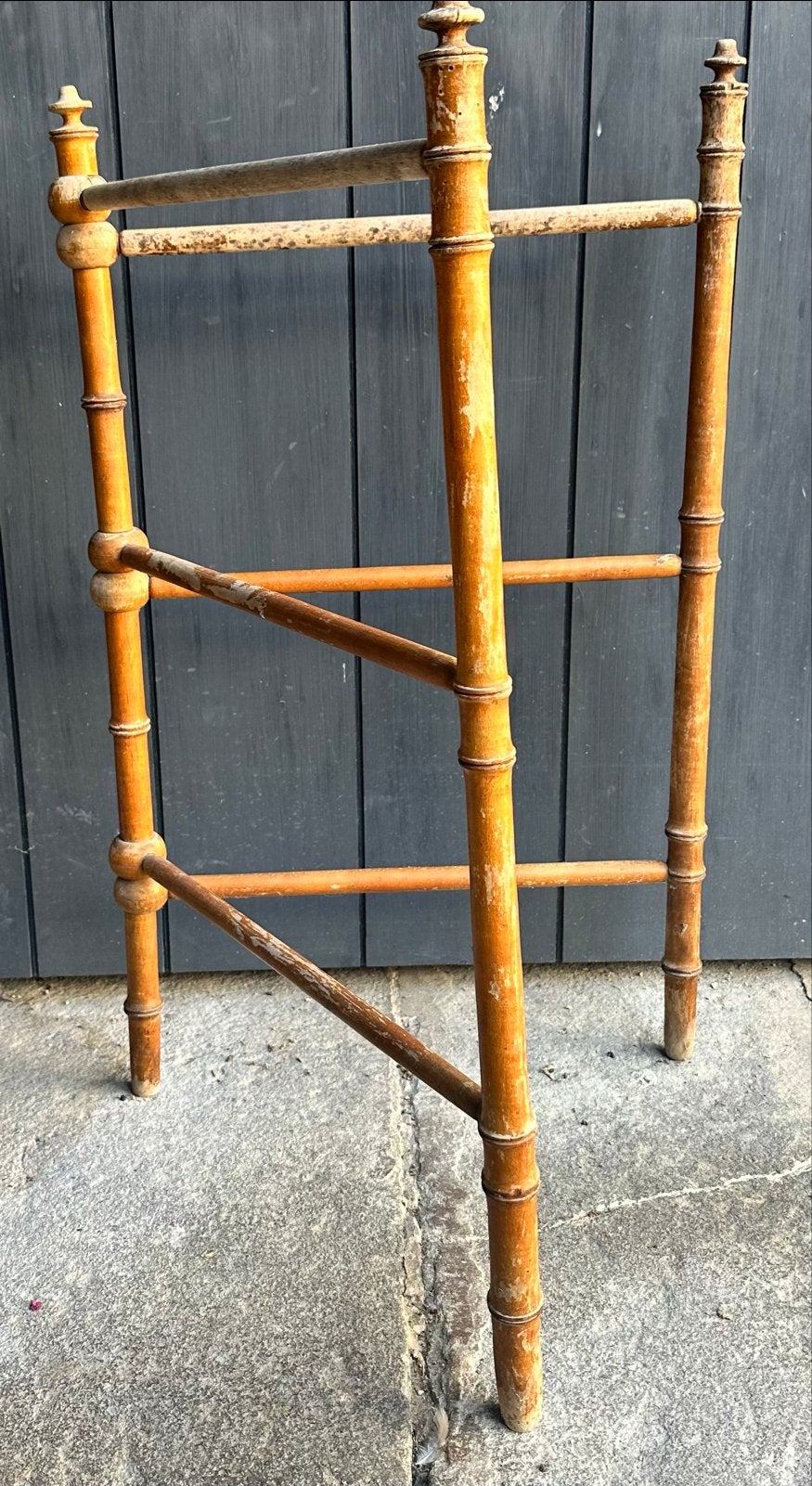 Vintage bamboe handdoekenrek/kledingrek, Ophalen of Verzenden