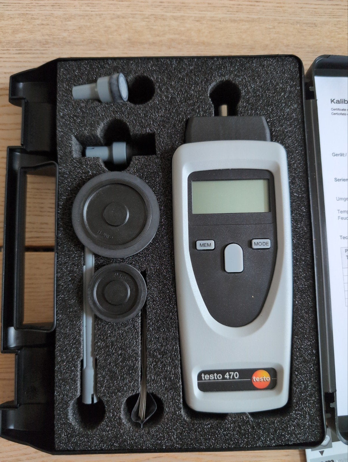 Testo 470 Toerenteller/RPM Meter - Nieuw in Koffer, Ophalen of Verzenden, Nieuw, Overige meters