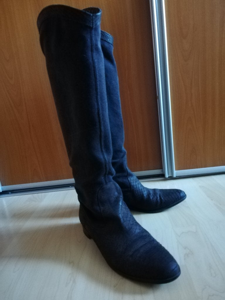 4 paar Dameslaarzen hoog maat 39,5, Kleding | Dames, Ophalen of Verzenden, Zo goed als nieuw, Bruin, Hoge laarzen