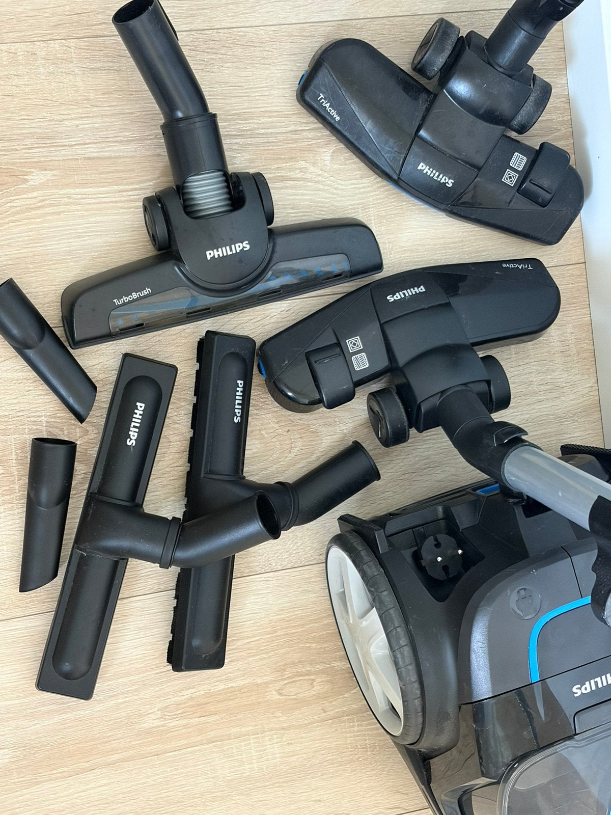Philips PowerPro Compact Stofzuiger - Zwart/Blauw, Ophalen, Gebruikt, Philips, Minder dan 1200 watt