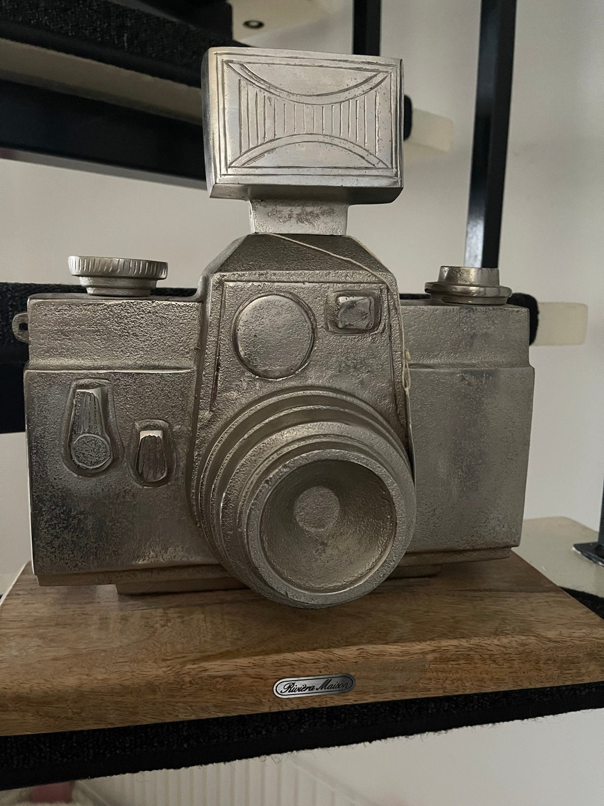 Riviera Maison Camera Beeld - Decoratief Toestel, Huis en Inrichting, Vintage, Ophalen of Verzenden, Zo goed als nieuw, Metaal