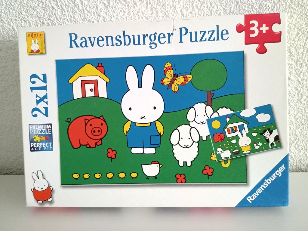 2 NIJNTJE Puzzels van 12 Stukjes, Ophalen of Verzenden, 10 tot 50 stukjes, Gebruikt, 2 tot 4 jaar