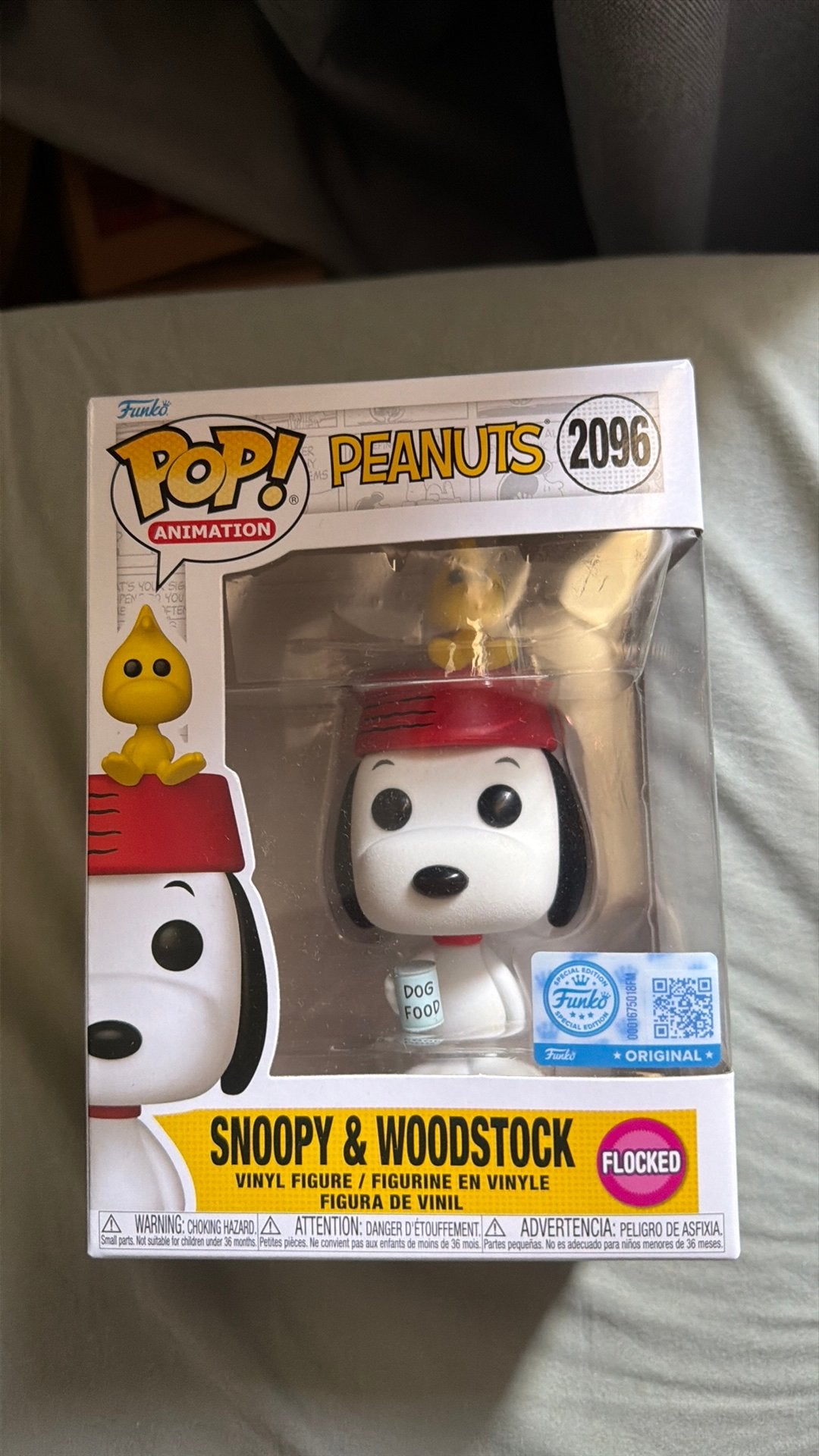 Funko pop! Snoopy & woodstock flocked 2096 exclusive, Ophalen, Zo goed als nieuw