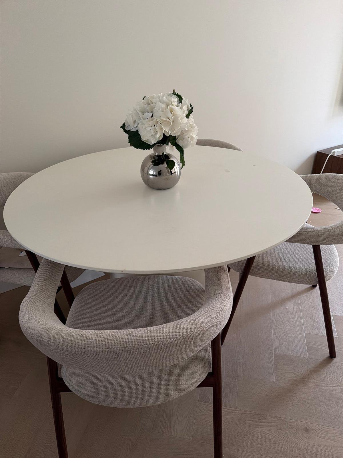 Eettafel 120cm diameter, Ophalen, Gebruikt, 100 tot 150 cm, Rond