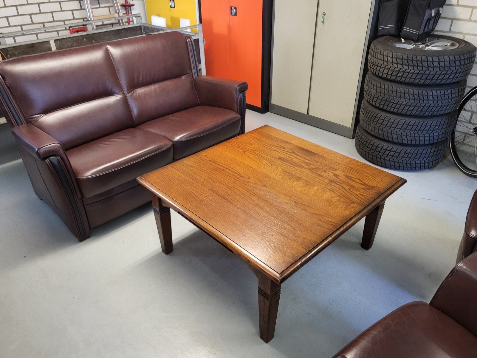 salontafel, Ophalen, Eikenhout, Zo goed als nieuw, 100 tot 150 cm