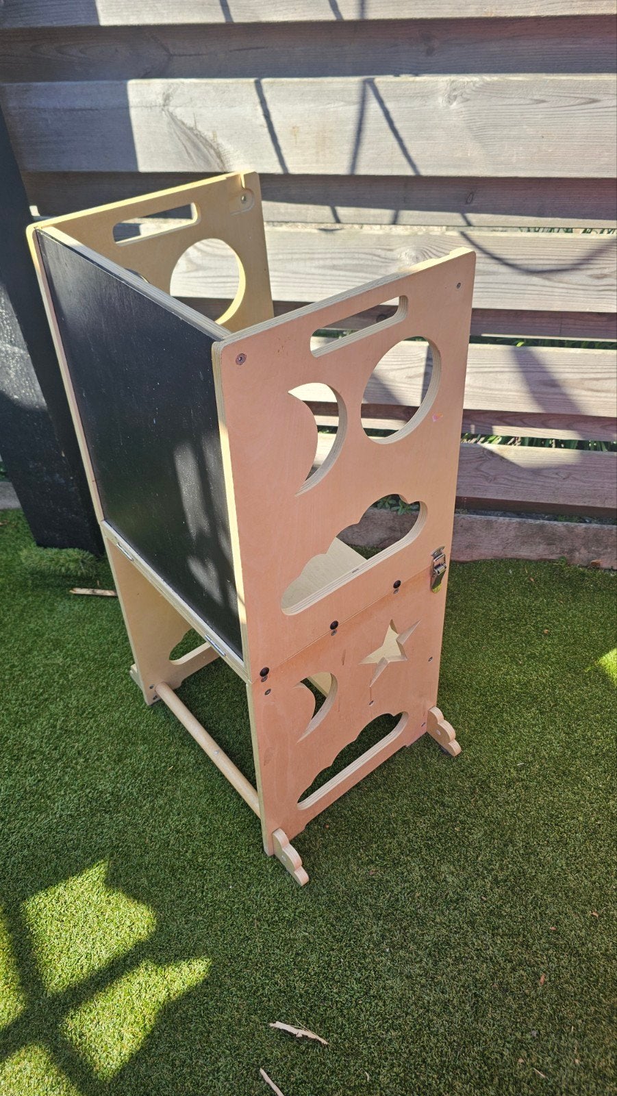 Leertoren met krijtbord - Montessori Keukenhulp, Ophalen, Gebruikt