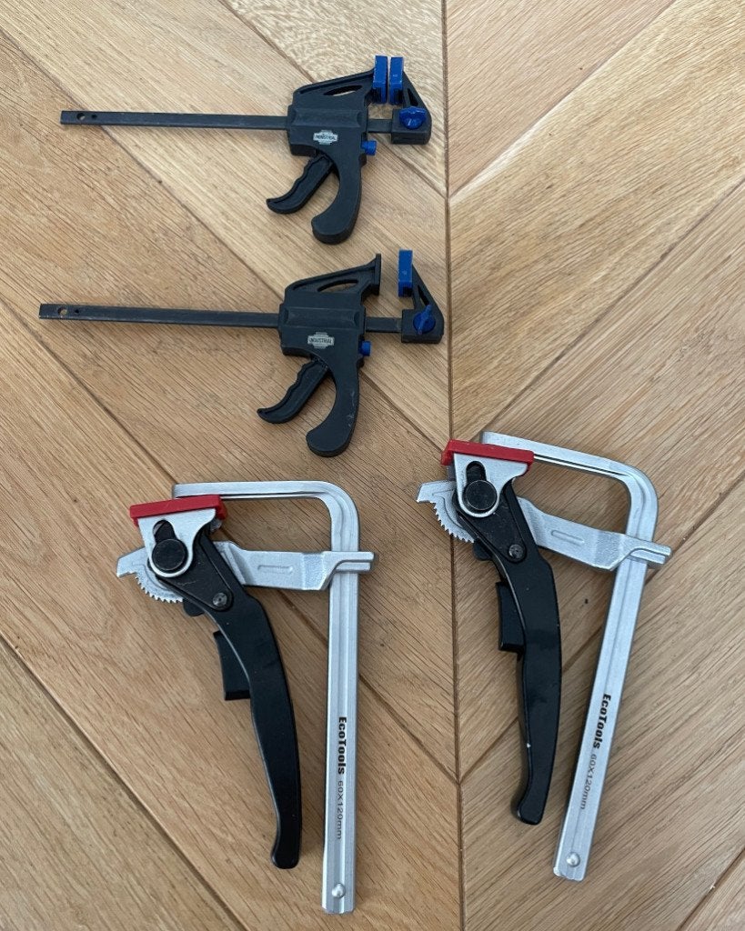 Lijmklemmen Irwin/Ecotools, Doe-het-zelf en Verbouw, Gereedschap | Handgereedschap, Ophalen of Verzenden, Gebruikt, Klem, Overige merken